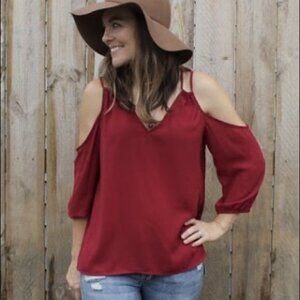 Collective Concept Glenice Cold Shoulder Blouse